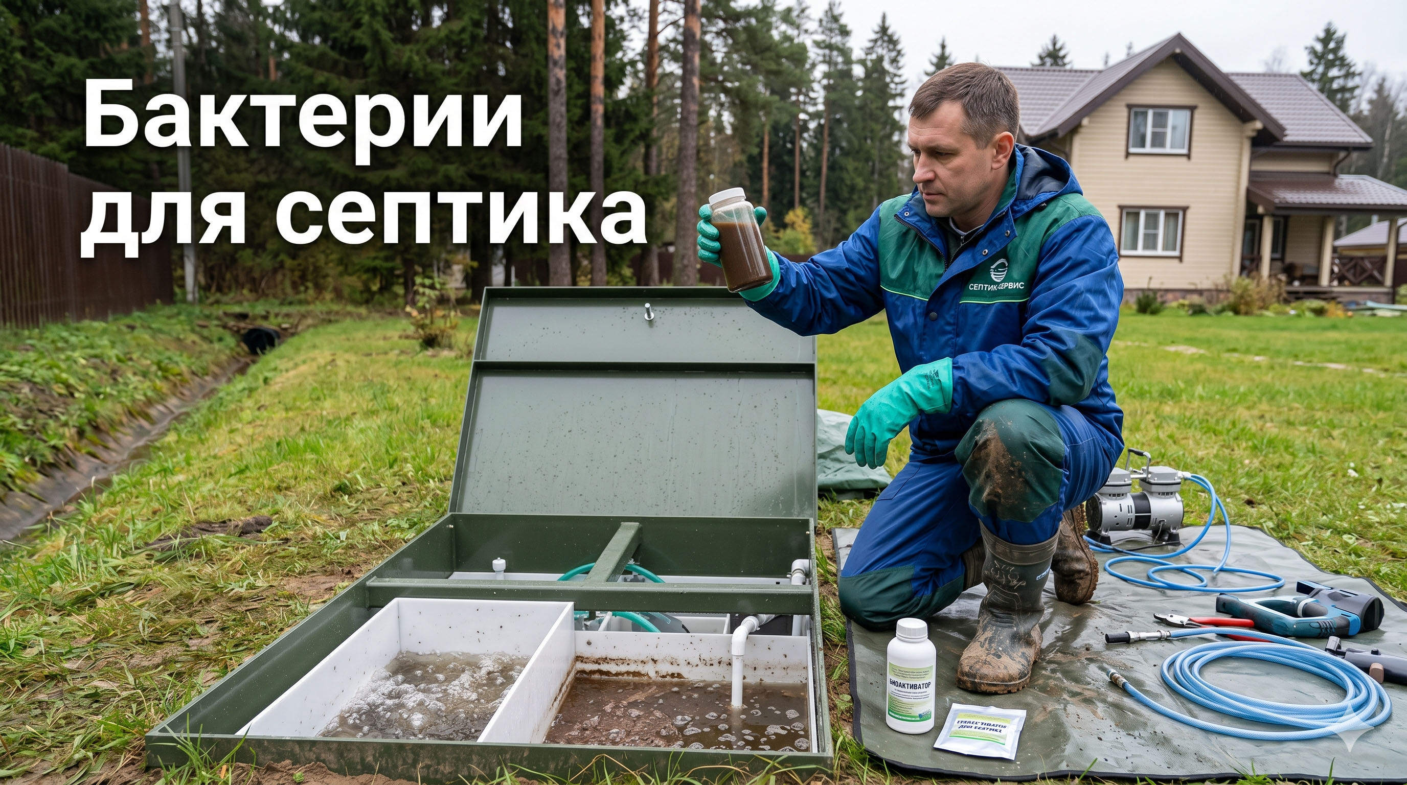Бактерии для септика в Ленинградской области: когда нужны биоактиваторы и как не навредить системе