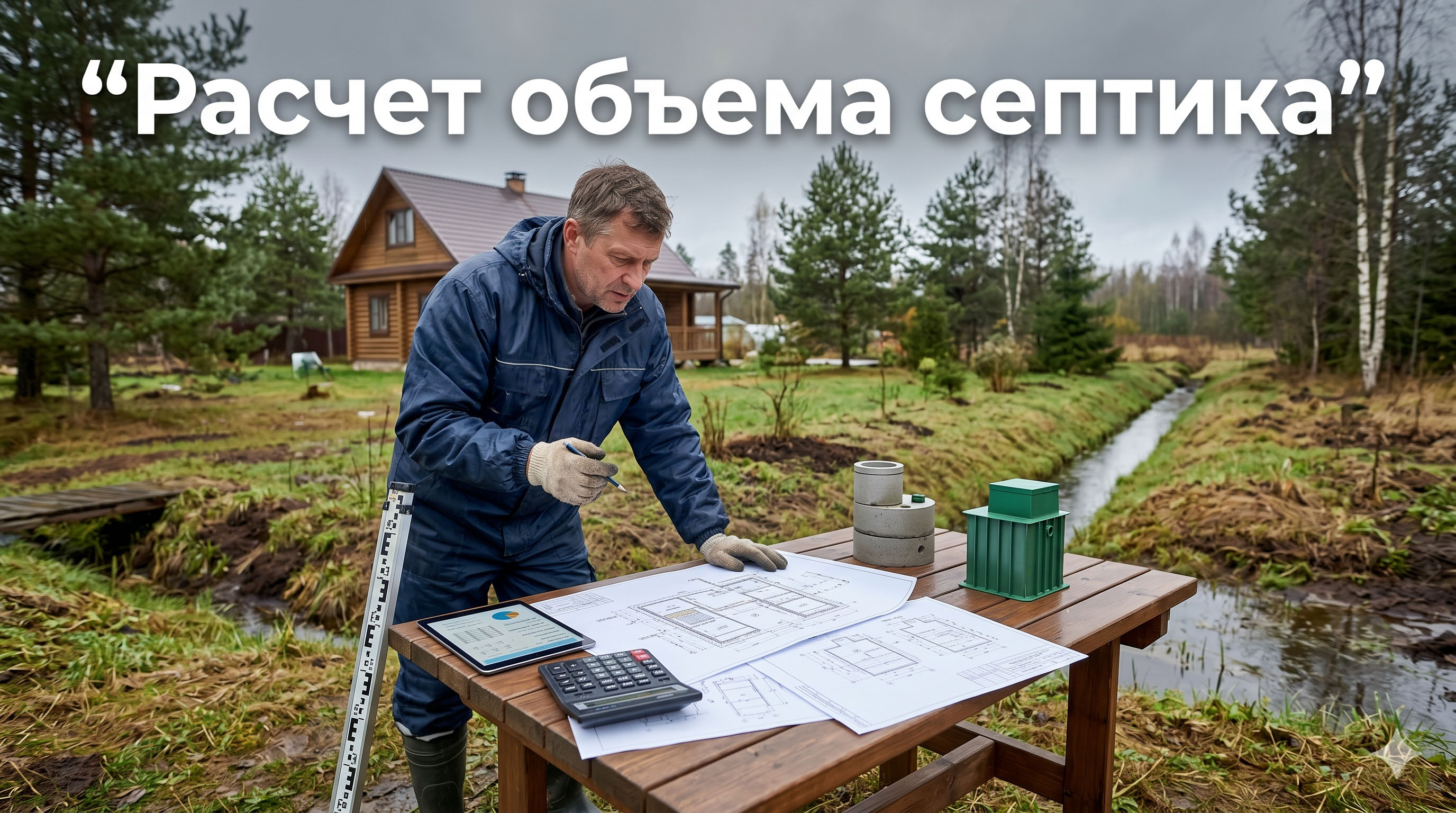 Как рассчитать объем септика в Ленинградской области: нормы водопотребления, грунты и выбор корпуса