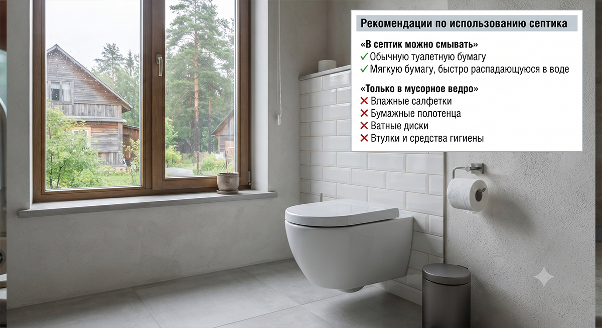 Какую туалетную бумагу можно смывать в септик в Ленобласти