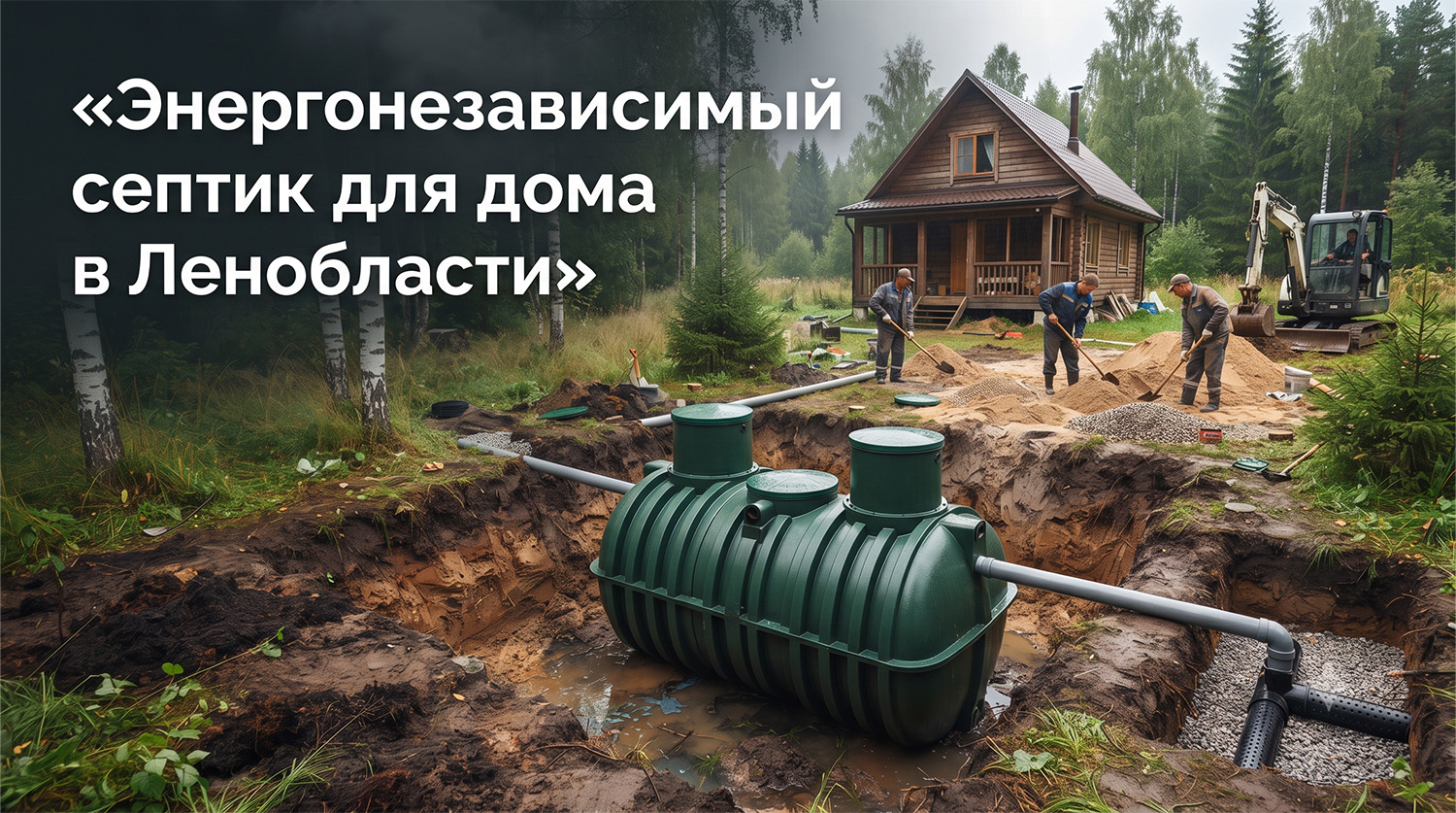 Энергонезависимый септик для частного дома в Ленобласти: как выбрать систему без электричества