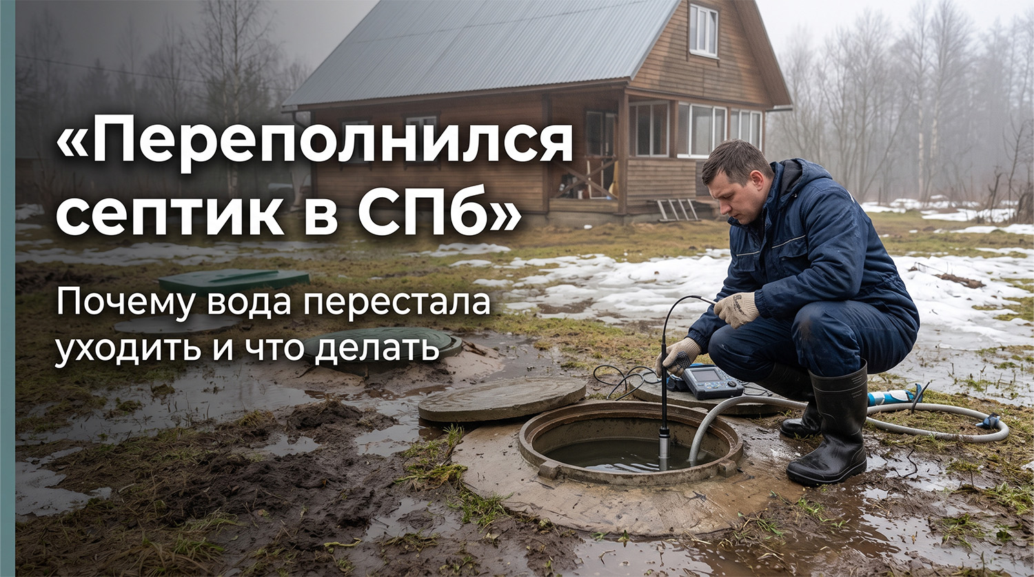 Септик с переливом в СПб и Ленобласти: как устроена система и что делать, если она переполнилась